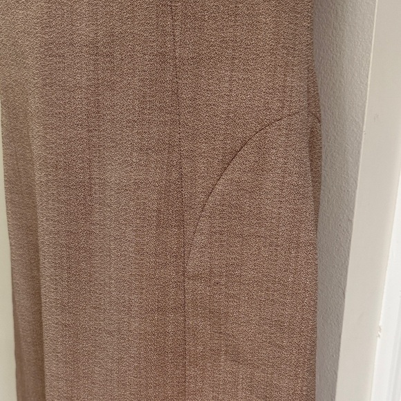 Reiss Brown V-Neck Mini Suit Dress - Picture 5 of 9